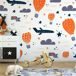 Tapeta dziecięca - aeroworld , rodzaj - próbka tapety 50x50cm