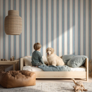 Tapeta na ścianę - playful stripes , rodzaj - próbka tapety 50x50cm