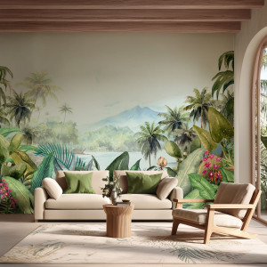 Tapeta na ścianę - tropical horizon , rodzaj - tapeta flizelinowa laminowana
