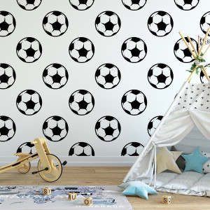 Tapeta dziecięca - football art , rodzaj - tapeta winylowa strukturalna