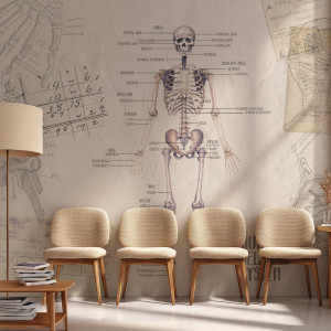 Tapeta na ścianę - human skeletal system , rodzaj - tapeta flizelinowa