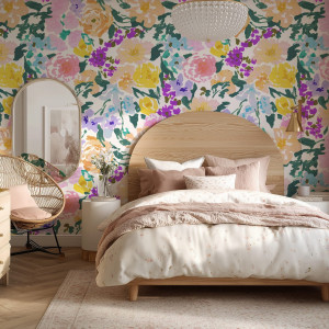 Tapeta na ścianę - pastel meadow , rodzaj - tapeta flizelinowa laminowana