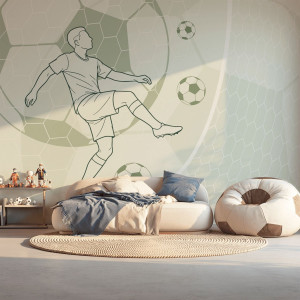 Tapeta na ścianę - goal sketch , rodzaj - tapeta flizelinowa laminowana