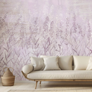 Tapeta na ścianę - lavender mists , rodzaj - tapeta flizelinowa laminowana