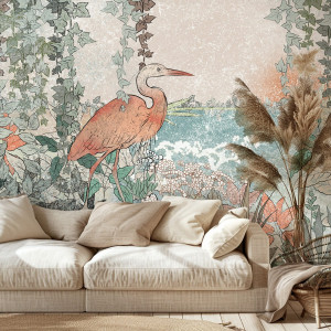 Tapeta na ścianę - heron serenity , rodzaj - tapeta flizelinowa laminowana