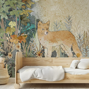 Tapeta na ścianę - fox tales , rodzaj - próbka tapety 50x50cm