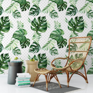 Tapeta na ścianę - dotty tropics , rodzaj - tapeta flizelinowa