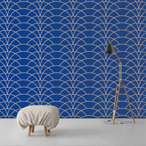 Tapeta na ścianę - ornamental circles , rodzaj - tapeta flizelinowa laminowana