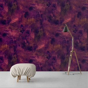 Tapeta na ścianę - purple dust , rodzaj - tapeta flizelinowa