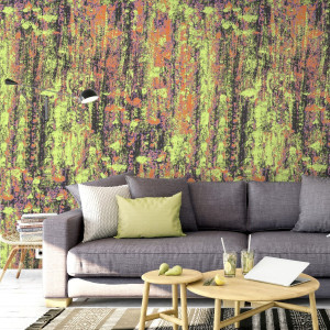 Tapeta na ścianę - rainbow splash , rodzaj - tapeta flizelinowa laminowana