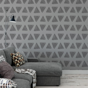 Tapeta na ścianę - shadow trianglefield , rodzaj - tapeta flizelinowa laminowana