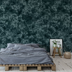 Tapeta na ścianę - turquoise marble , rodzaj - tapeta flizelinowa laminowana