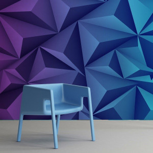 Blue power - tapeta 3d , rodzaj - tapeta flizelinowa