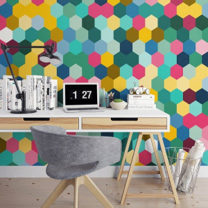 Crazy dots - tapeta designerska , rodzaj - tapeta winylowa strukturalna