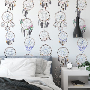 Tapeta na ścianę - boho dreamcatchers , rodzaj - tapeta flizelinowa