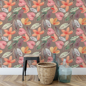 Tapeta na ścianę - cosy flowers , rodzaj - tapeta winylowa strukturalna