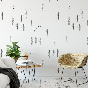 Tapeta na ścianę - minimalwoods , rodzaj - tapeta flizelinowa laminowana