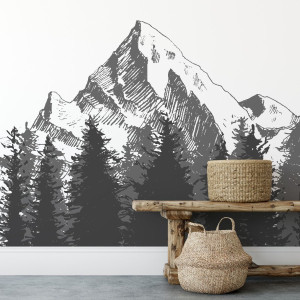 Tapeta na ścianę - mountains destiny , rodzaj - próbka tapety 50x50cm