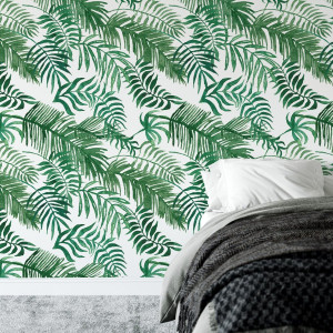 Tapeta na ścianę - wonderful leaves , rodzaj - tapeta winylowa strukturalna