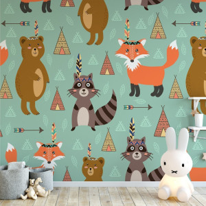 Tapeta dziecięca - boho pack , rodzaj - tapeta flizelinowa laminowana