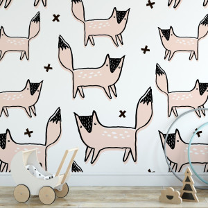 Tapeta dziecięca - crossy fox , rodzaj - tapeta flizelinowa laminowana