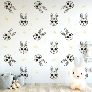 Tapeta dziecięca - rock rabbits , rodzaj - tapeta flizelinowa