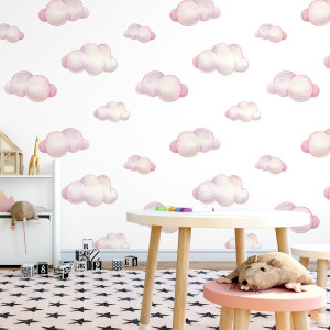 Tapeta dziecięca - sweet clouds , rodzaj - tapeta flizelinowa