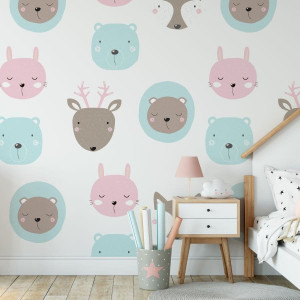 Tapeta dla dzieci - pastel company , rodzaj - tapeta flizelinowa laminowana