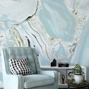Tapeta na ścianę - azure marble , rodzaj - tapeta winylowa strukturalna