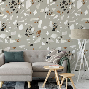Tapeta na ścianę - elegant terrazzo , rodzaj - tapeta winylowa strukturalna