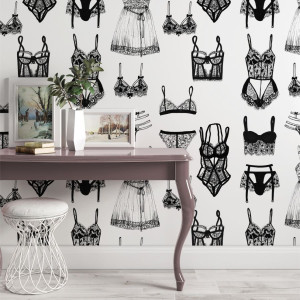 Tapeta na ścianę - lingerie art , rodzaj - tapeta winylowa strukturalna