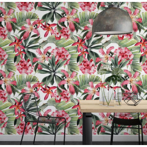 Tapeta na ścianę - lovely tropicana , rodzaj - tapeta flizelinowa laminowana