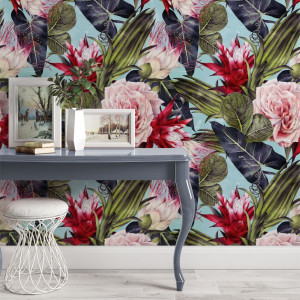 Tapeta na ścianę - luxury tropics , rodzaj - tapeta flizelinowa