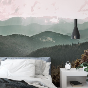 Tapeta na ścianę - over the forest , rodzaj - tapeta flizelinowa