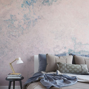 Tapeta na ścianę - pink turquoise concrete , rodzaj - tapeta flizelinowa