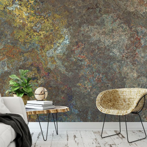 Tapeta na ścianę - rusty wall , rodzaj - tapeta winylowa strukturalna