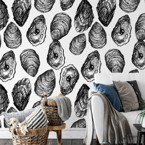 Tapeta na ścianę - shell art , rodzaj - tapeta flizelinowa laminowana