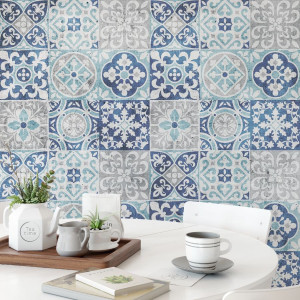 Tapeta na ścianę - southern patchwork , rodzaj - tapeta flizelinowa laminowana