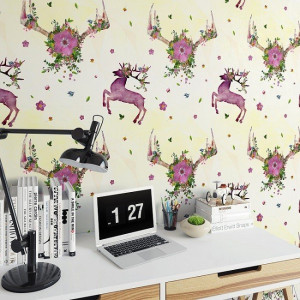 Art deer - tapeta na ścianę , rodzaj - tapeta flizelinowa