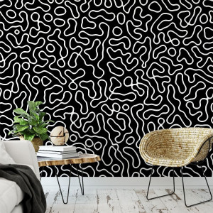 Tapeta na ścianę - topographic shadow , rodzaj - tapeta flizelinowa