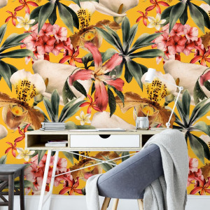 Tapeta na ścianę - tropicana honey , rodzaj - tapeta winylowa strukturalna