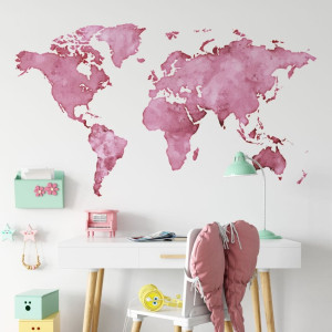 Tapeta na ścianę - pink world , rodzaj - tapeta flizelinowa