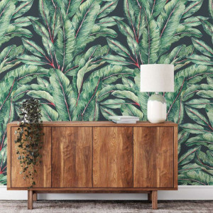 Tapeta na ścianę - banana jungle , rodzaj - próbka tapety 50x50cm