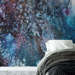 Tapeta na ścianę - cosmowatercolor , rodzaj - tapeta winylowa strukturalna