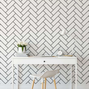 Tapeta na ścianę - herringbone tiles , rodzaj - tapeta flizelinowa laminowana