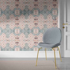 Tapeta na ścianę - marocco tiles , rodzaj - tapeta flizelinowa laminowana