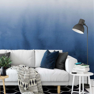 Tapeta na ścianę - navy blue ombre , rodzaj - tapeta flizelinowa