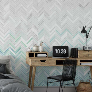 Tapeta na ścianę - ombre chevron , rodzaj - tapeta flizelinowa