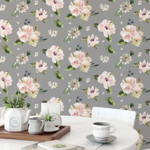 Tapeta na ścianę - peonies of art , rodzaj - tapeta winylowa strukturalna