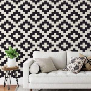 Tapeta na ścianę - stairy pattern , rodzaj - tapeta flizelinowa